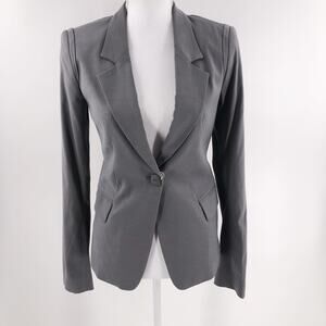 Twin Set Italy Suit Jacket Blazer Grey Jersey Women's Sz S NEW $680